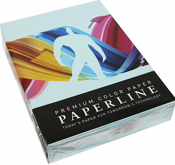 Бумага цветная "Paperline №120", A4, 160гр, 250л, Ocean светло-голубой