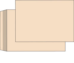 Конверт 160х230мм,80гр,без окна,коричневый,с отрывной полосой по короткой стороне Blasetti