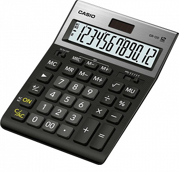 KALAM.KZ - Калькулятор 12 разрядов, 35 x 155 x 209мм, черный CASIO GR-120-W-EP