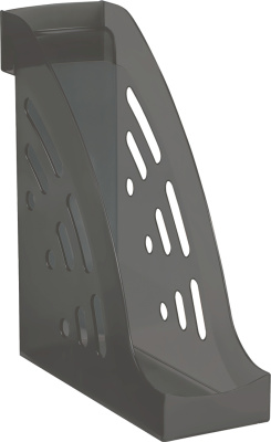 Лоток вертикальный А4, 95мм, тонированный серый Стамм Эксперт