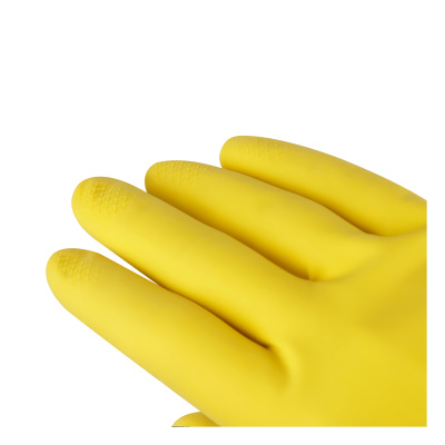 KALAM.KZ - Перчатки резиновые L универсальные, желтые, 1 пара в уп. OfficeClean