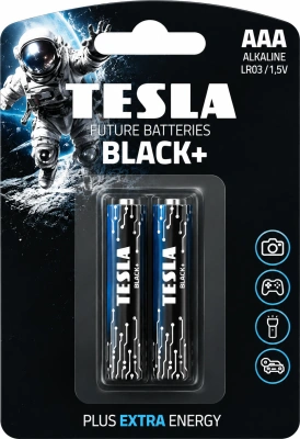 Батарейка AAА, 1.5V, Alkaline (блистер 2шт) Tesla Black