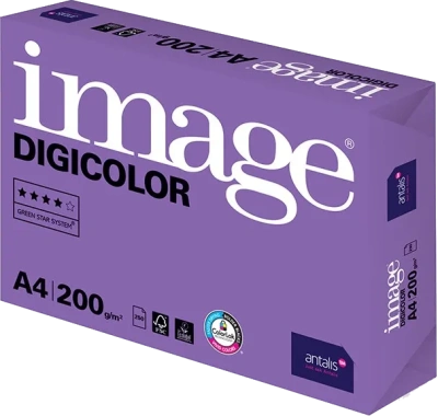 Бумага белая Image Digicolor А4, 200гр, 250л, матовая, без покрытия