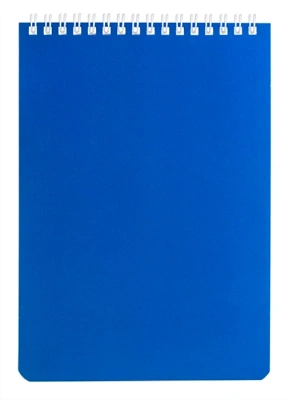 Блокнот 40л, А5, клетка, на спирали, синий