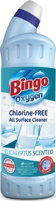 Чистящее средство для уборки 750 мл, универсальное, гель без хлора, Bingo OXY Eucalyptus эвкалипт
