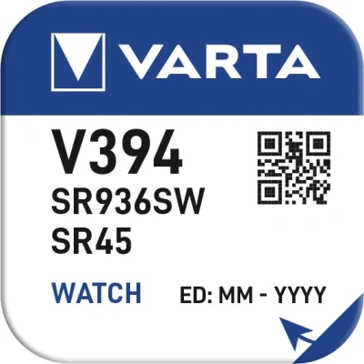 KALAM.KZ - Батарейка SR936, 394V, Alkaline (в коробочке 10шт) Varta (часовая) цена за 1 шт