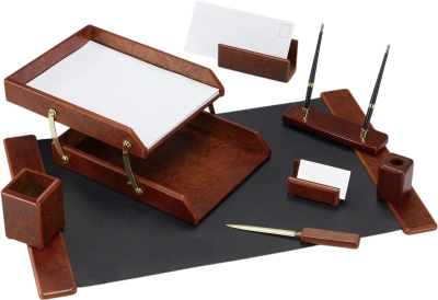 KALAM.KZ - Набор настольный 8 предметов, дерево, коричневый Good Sunrise