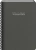 Ежедневник А5, недатир, 192л, иск.кожа, Today, евроспираль, клетка, карман для ручки, серый, Эксмо