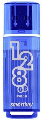 Флеш-накопитель USB 128GB Smartbuy 3.0 Glossy Dark Blue