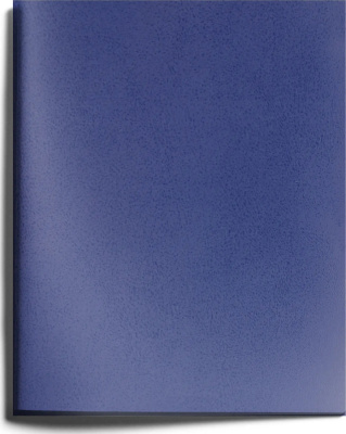 Тетрадь 48л, А5, клетка, скрепка, бумвинил, синий, Эксмо