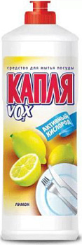 KALAM.KZ - Средство для посуды 1000 мл,Капля жидкое Vox Лимон