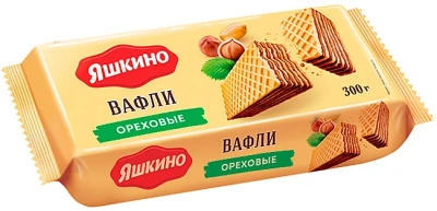 Вафли «Ореховые», 300 г Яшкино