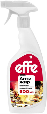 Средство чистящее для кухни, 500мл., Антижир спрей с триггером, восточный казан "Effe" Professional