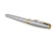 KALAM.KZ - Ручка роллерная Parker Sonnet Stainless Steel GT, 0,8 мм F, черная 1931506
