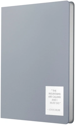 Ежедневник А5, недатированный, 152л., иск кожа, Nuances, дымка, Эксмо