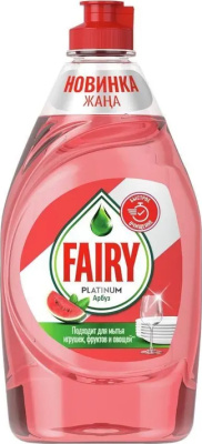 Средство для мытья посуды 430мл, "Fairy" Platinum Арбуз