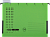 KALAM.KZ - Папка подвесная A4(240x318x6мм), 230гр, боковой ограничитель, зеленая Hamelin