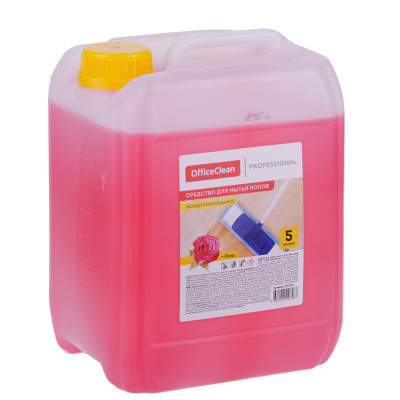 KALAM.KZ - Средство моющее, универсальное для пола 5л. концентрат, антибактериальное Роза "OfficeClean"