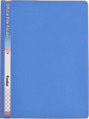 KALAM.KZ - Скоросшиватель пластиковый A4, 180/250мкм, синий Foska