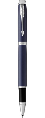 Ручка роллерная Parker IM Metal Matte Blue CT, 0,8 мм F, черная 1931661