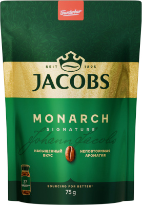 Кофе растворимый 75 г,  JACOBS Monarch м/у