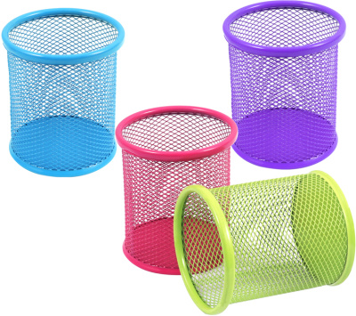 KALAM.KZ - Стакан для ручек, 90x100мм, металл, салатовый Foska