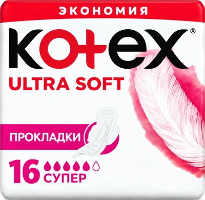 Прокладки Kotex Ultra soft 16шт. в уп
