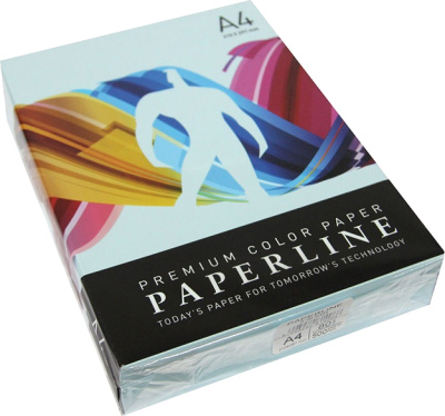 Бумага цветная "Paperline №120", A4, 80гр, 500л, Ocean светло-голубой