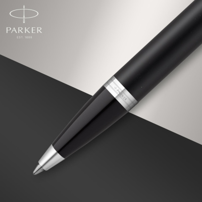 KALAM.KZ - Ручка шариковая Parker IM Essential Muted Black CT, 1,0 мм М, синяя 2143632