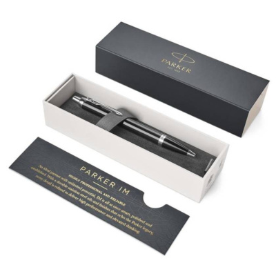 KALAM.KZ - Ручка шариковая Parker IM Black CT, 1,0 мм М, синяя 1931665