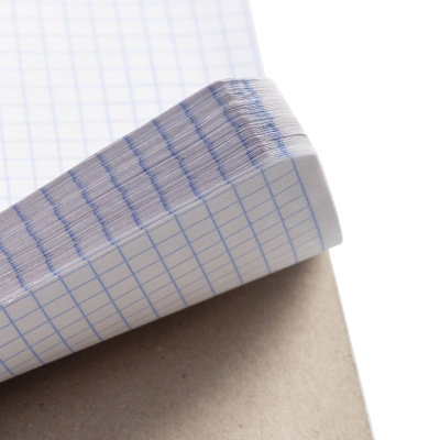 Блокнот 80л, А5, клетка, на гребне, лак, обложка мелован. картон, жёсткая подложка,"Hatber" 