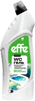 Средство чистящее для сантехники 900мл, с дозатором, "WC-Gel Effe"