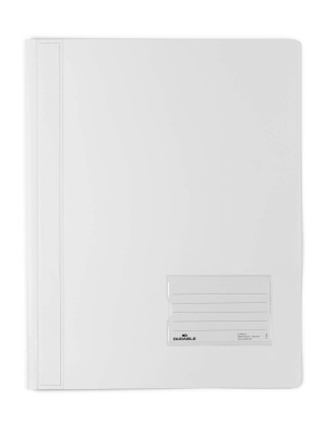 KALAM.KZ - Скоросшиватель пластиковый А4+, карман для визитки, белый Durable