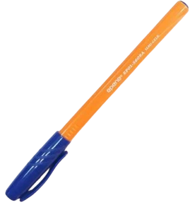 KALAM.KZ - Ручка шариковая, 0.7мм, синяя, корпус желтый Epene