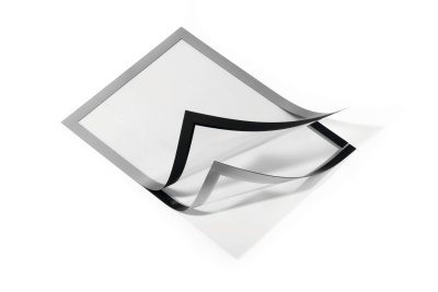 KALAM.KZ - Рамка магнитная, А4, настенная, самоклеющаяся, серебристая Durable