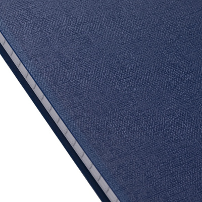 Блокнот для записей 80л, А5, клетка, пластиковая обложка, на гребне, "Canvas - Синий", Hatber