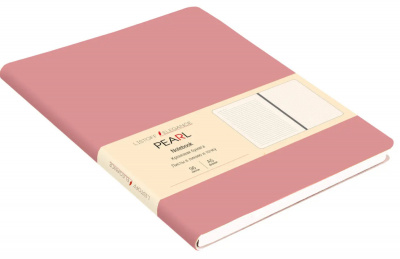Книга для записей А5, 96л, линейка, иск. кожа, розовый, Эксмо