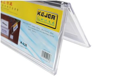KALAM.KZ - Указатель настольный, горизонтальный, 100x220мм, двухсторонний, прозрачный Kejea