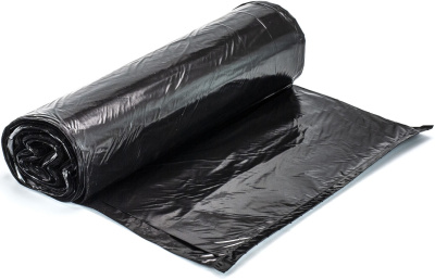 Пакет для мусора на 60л, 15шт, 68*80см, 20мкм, черный