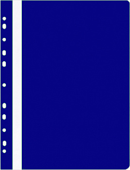 KALAM.KZ - Скоросшиватель пластиковый, с перфорацией, A4, 100/170мкм, темно-синий Office, PBS
