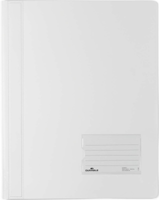 KALAM.KZ - Скоросшиватель пластиковый А4+, карман для визитки, белый Durable