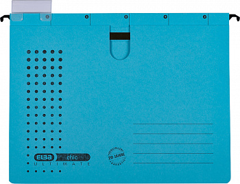 KALAM.KZ - Папка подвесная A4(245x318x6мм), 230гр, со скоросшивателем, синяя Hamelin