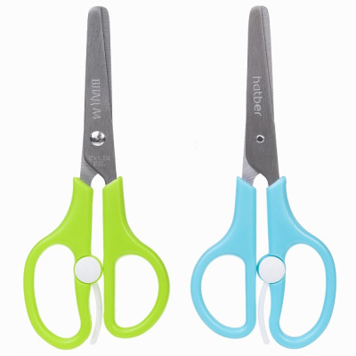 KALAM.KZ - Ножницы детские "Hatber", 13,5см, нержавеющая сталь, ассорти, серия "Влад А4", в блистере