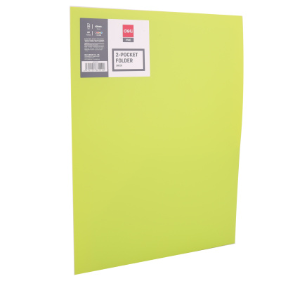 KALAM.KZ - Папка-уголок А4 формат, 2 кармана, 400 мкм, ассорти Deli