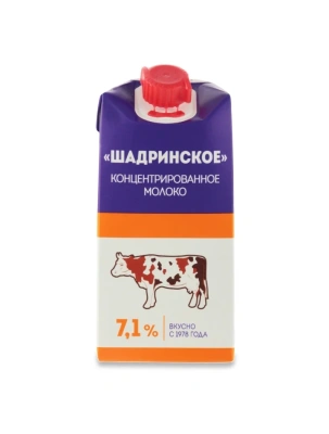 Молоко 0,3 л, 7,1% "Шадринское"