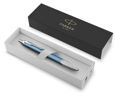 KALAM.KZ - Ручка шариковая Parker IM Premium K318 Blue Grey CT, 1,0 мм М, синяя 2143645
