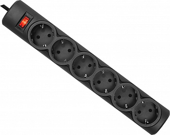KALAM.KZ - Сетевой фильтр Defender DFS 755 - 5,0 М, 2xUSB, 10 A, 5 розеток, черный