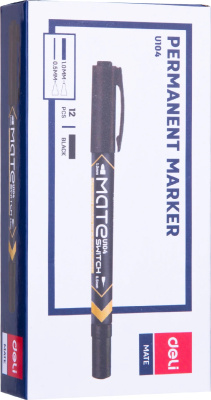 KALAM.KZ - Маркер для CD/DVD 0,5-1,0 мм, двухсторонний, черный DELI купить KALAM.KZ - Маркер для CD/DVD 0,5-1,0 мм, двухсторонний, черный DELI