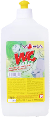 Чистящее средство для сантехники 1000 мл, дезинфиц.гель,   Voka WC ge 