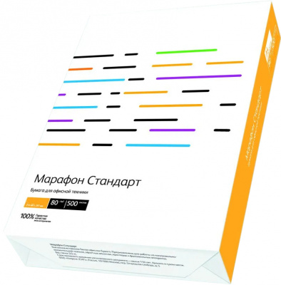 Бумага белая Марафон Стандарт A3, 80гр, 500л, CIE 146, класс С, (Россия)